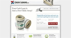 Desktop Screenshot of cashloans.net